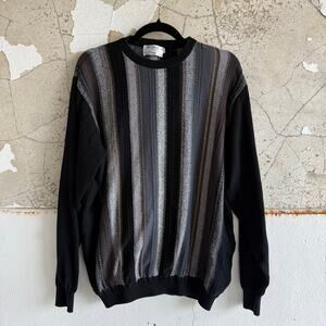 Vintage Sweater Mens Tall 3X V Neck Pullover 90s Harbor Bay Grandpa‎ Core Preppy